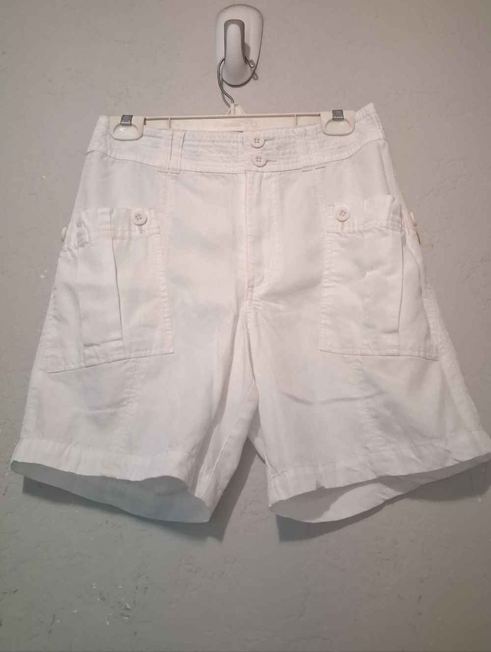 Sundance White Short Sz4 Pockets Women Casual Beach Summer